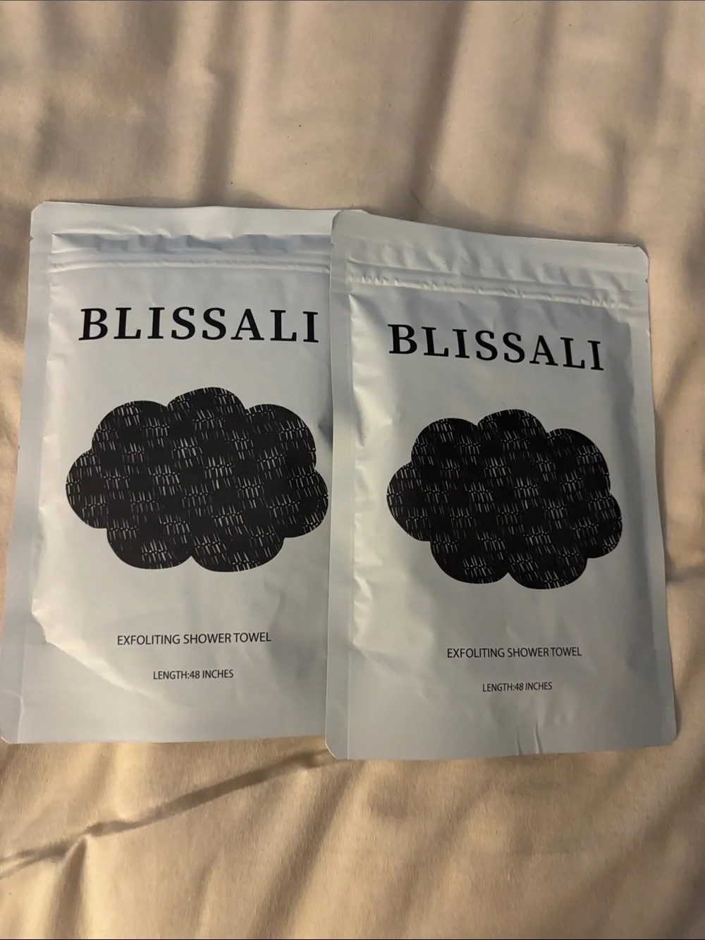 BLISSALI Exfoliating Shower Towel…set of 2